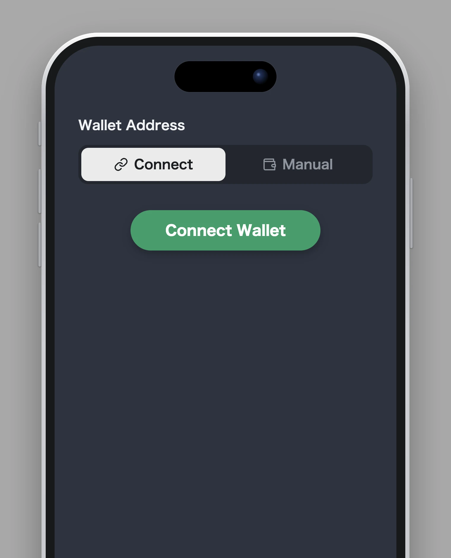 Set your wallet address
