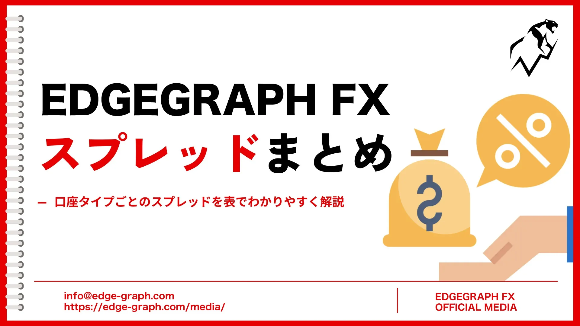 EdgeGraph FXのスプレッドは？口座タイプごとのスプレッドを完全紹介【EdgeGraph FX LIMITED公式】