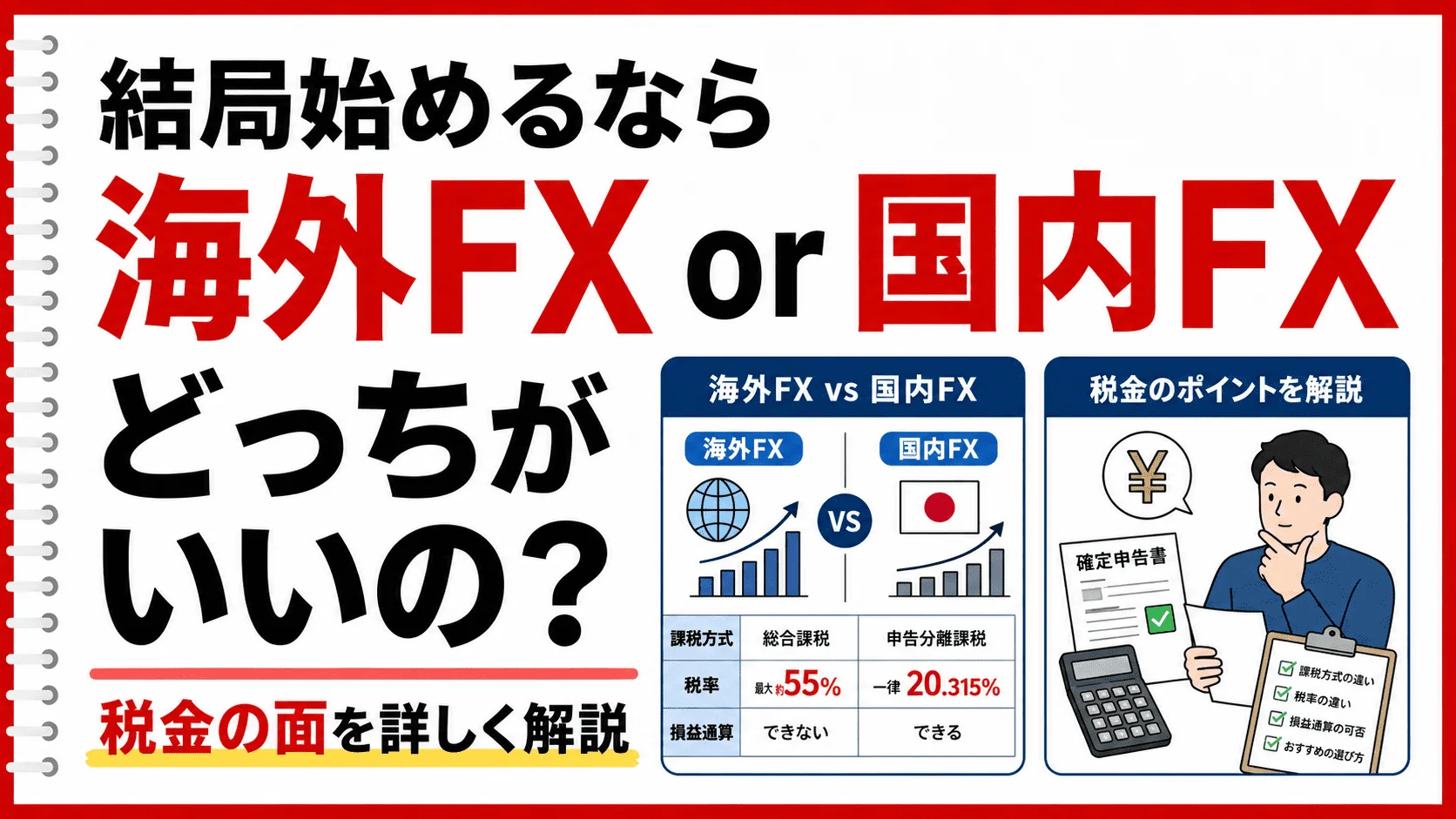 海外FXの税金は結局いくら取られる？課税所得帯別に見る損益分岐と、始める前に知っておくこと