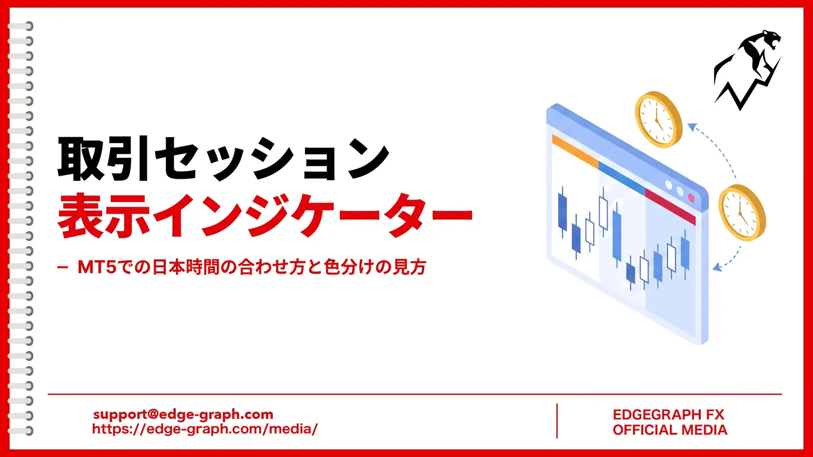 取引セッション表示インジケーターの使い方:MT5での日本時間の合わせ方と色分けの見方