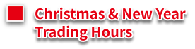 Christmas & New Year Trading Hours